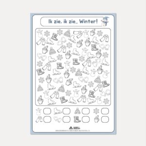 Ik zie, ik zie… Winter – I Spy werkblad

⛄